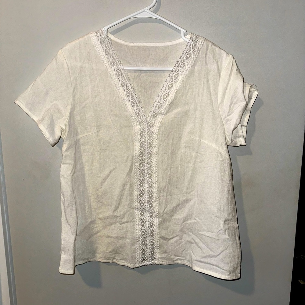 white beach top